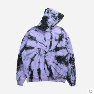 CIVIL REGIME - A FOREVER ROSE SNAP HOODIE IN LAVENDER DREAMS WASH